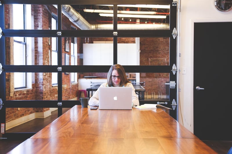 Business Woman Laughing